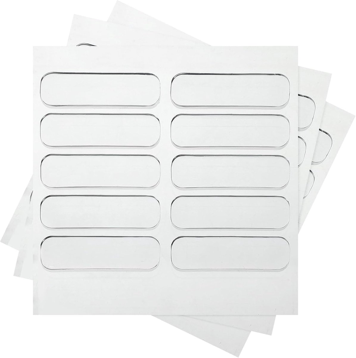 Zelfklevende rubberen bumper strepen 3.56 cm x 1 cm, 40 stuks heldere bufferpads voor geluidsdemping voor kastdeuren, beschermt kast, lade, stoel