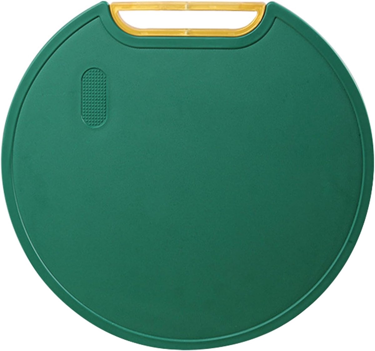 Staande ronde snijplank, kunststof, antibacterieel, draaibare handgreep, kan messen vasthouden, vaatwasmachinebestendig, keukenaccessoires voor vlees, groenten, fruit (31 cm, groen)