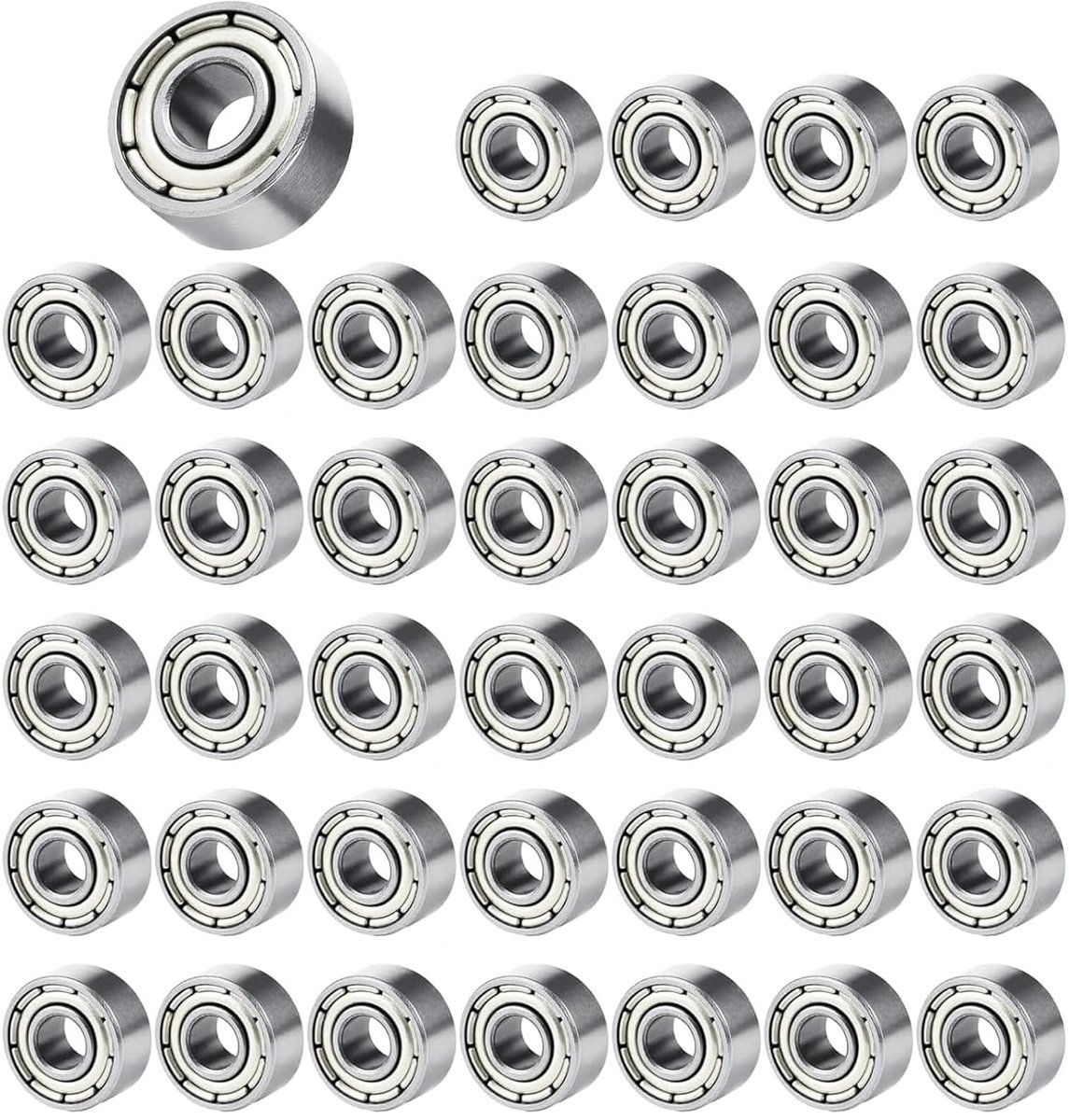 Lagers, microstalen groefkogellagers, dubbel beschermde groefkogellagers, mini-kogellagers, 3 x 8 x 4 mm, voor modelbouw, draaibanken, elektromotoren, quadcopter