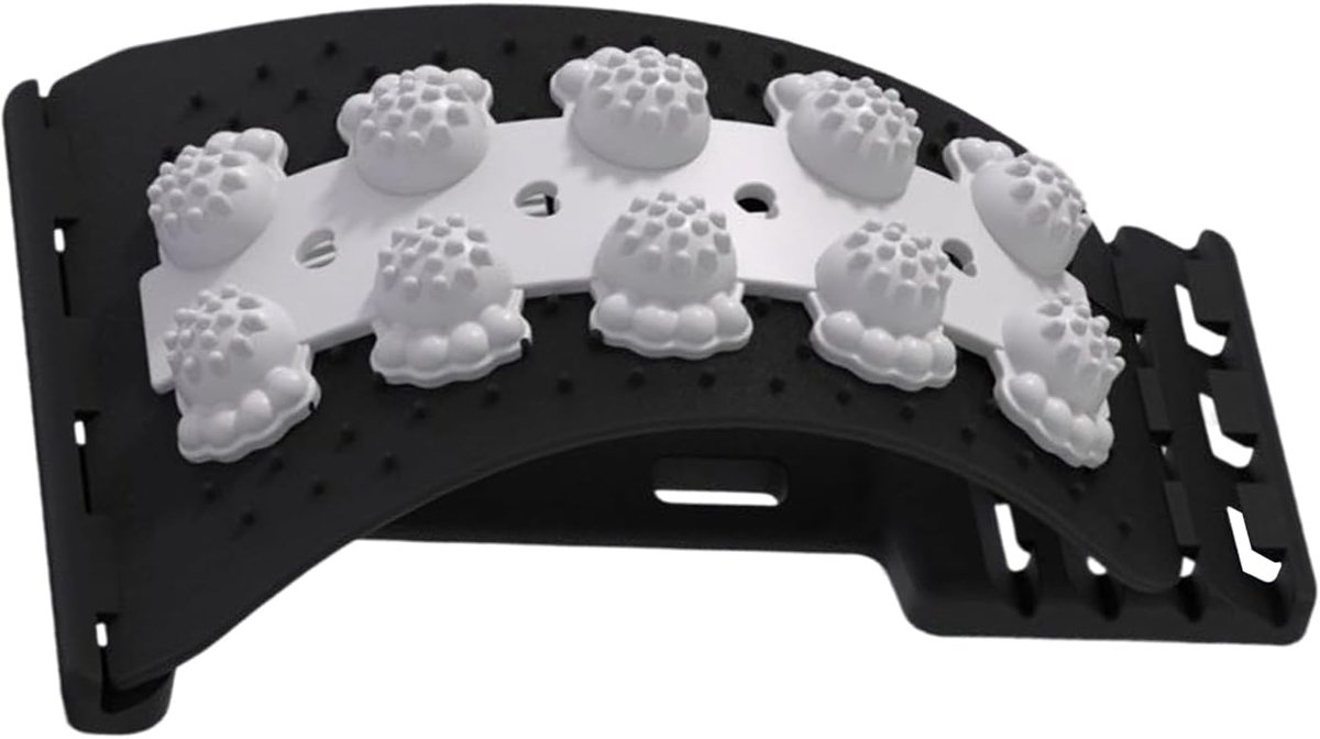 Cracker Board Massager, 4-traps verstelbare rugstretcher, perfect voor thuis gym orthopedische correctie, weefselzenuwontspanning slungelig, ondersteunt uitlijning
