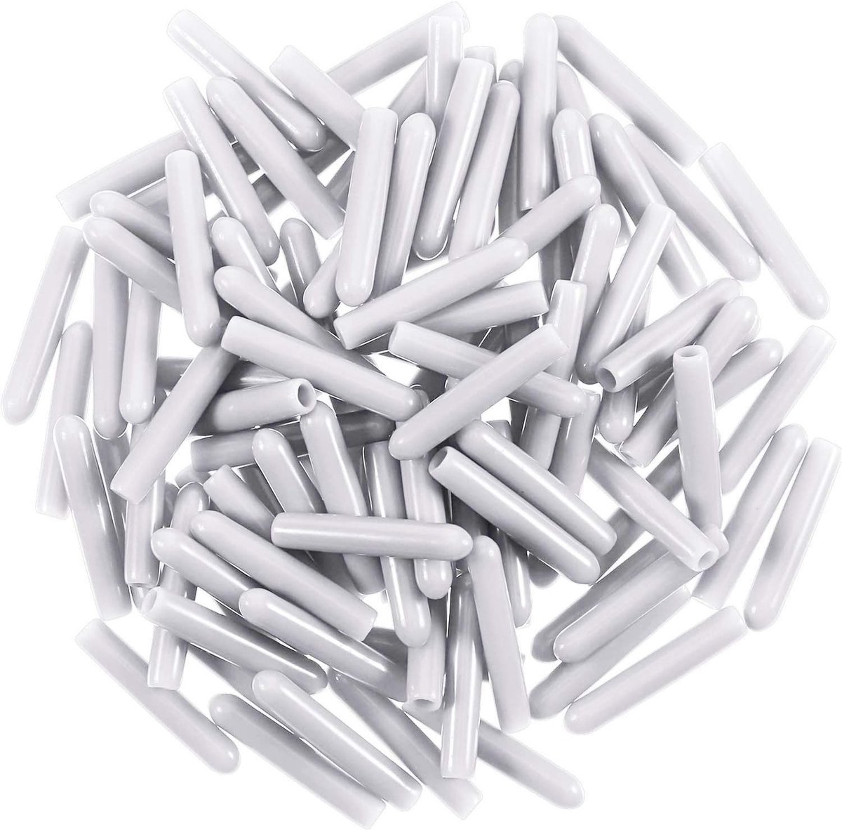 100 stuks vaatwasserbeschermingspinnen siliconen vaatwasserrek tip tand afdekdoppen gewoon opdrukken dop voor alle vaatmanden 3,2 mm binnendiameter