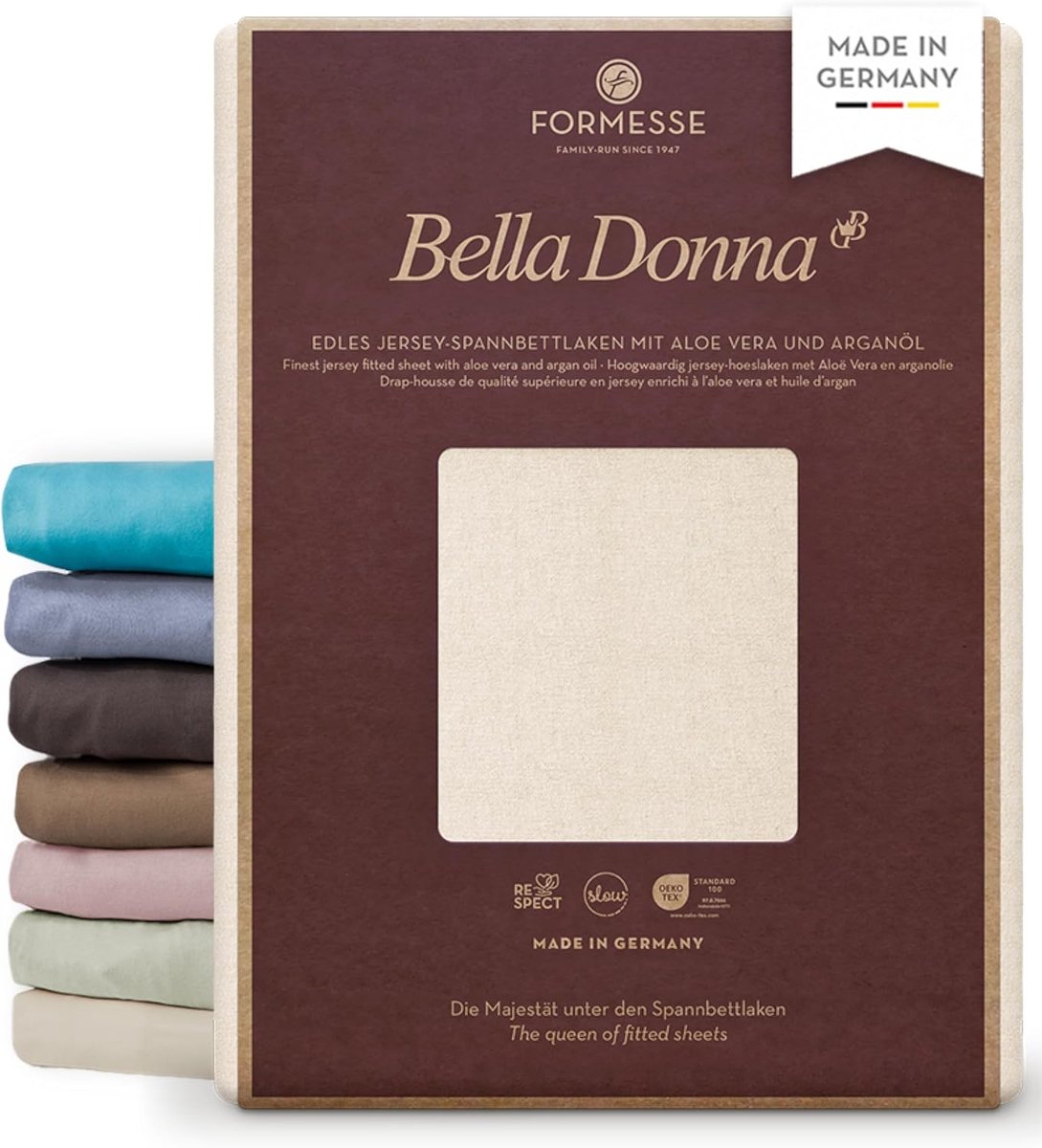 Fitted sheet 140x200-160x220 - Jersey - Kleur 0119 linnen - Vochtabsorberend - SnelShoppen
