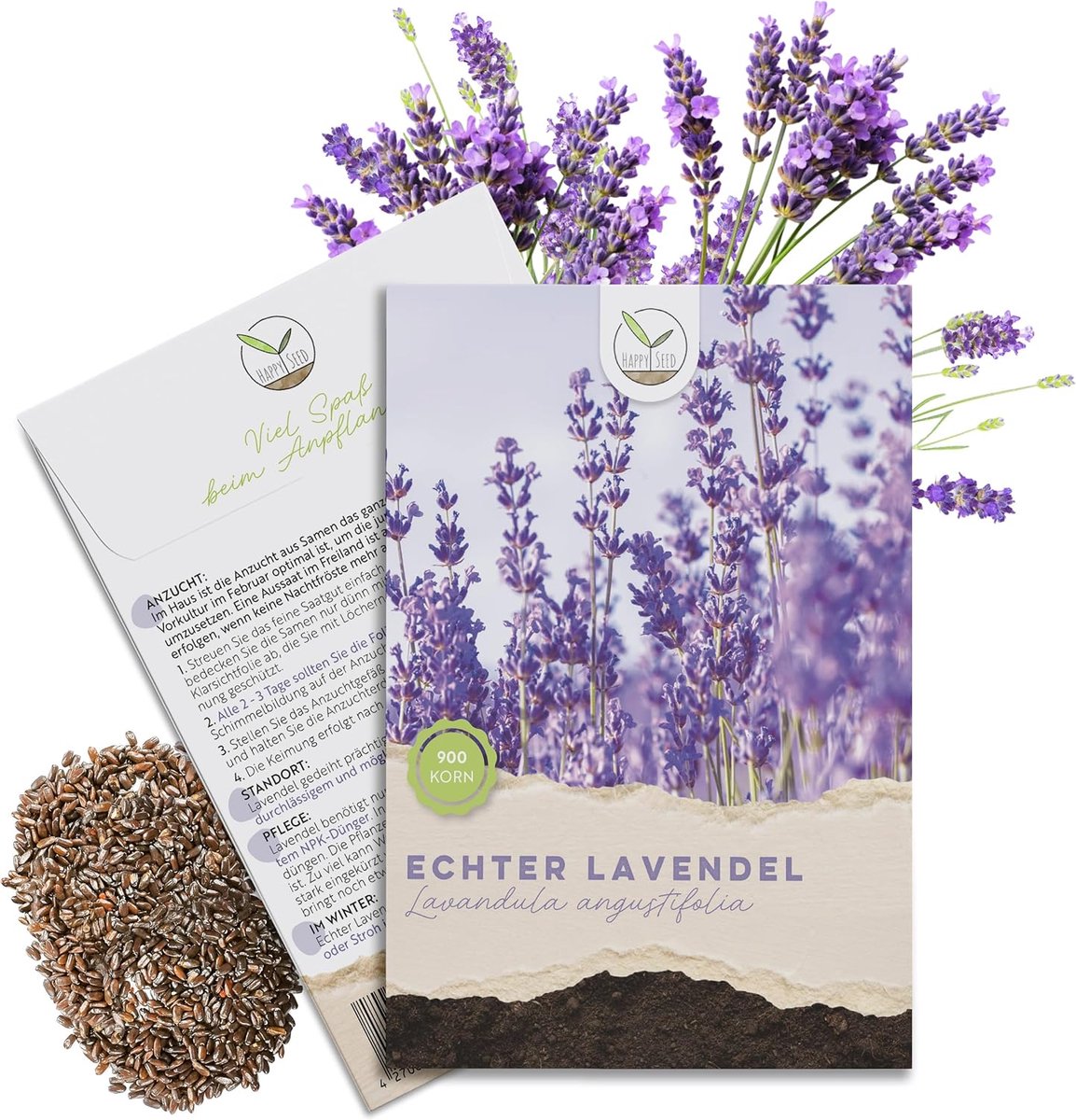 900x Lavendel zaad met hoge kiemkracht - medicinale plant - ideaal voor bijen en vlinders - inclusief GRATIS eBook - ShopVlot
