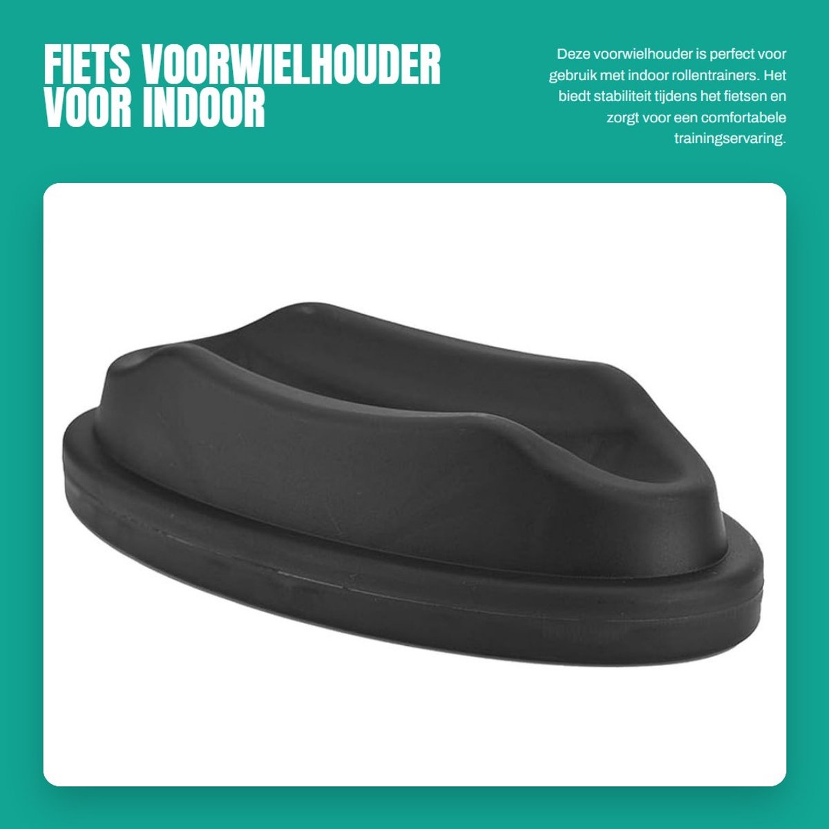 Dailygoods- Fietsvoorwielhouder voor indoor rollentrainer - Voorwielsteun - Blok voor racefiets - Mountainbike - Schokbestendig ontwerp - Fietssteun