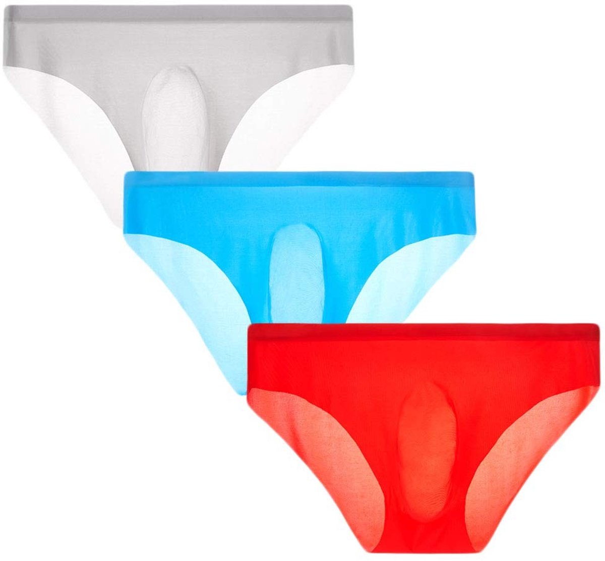 Dailygoods - Heren Ice Silky Thongs Lingerie - Ademend en Doorzichtig Ondergoed in Diverse Maten