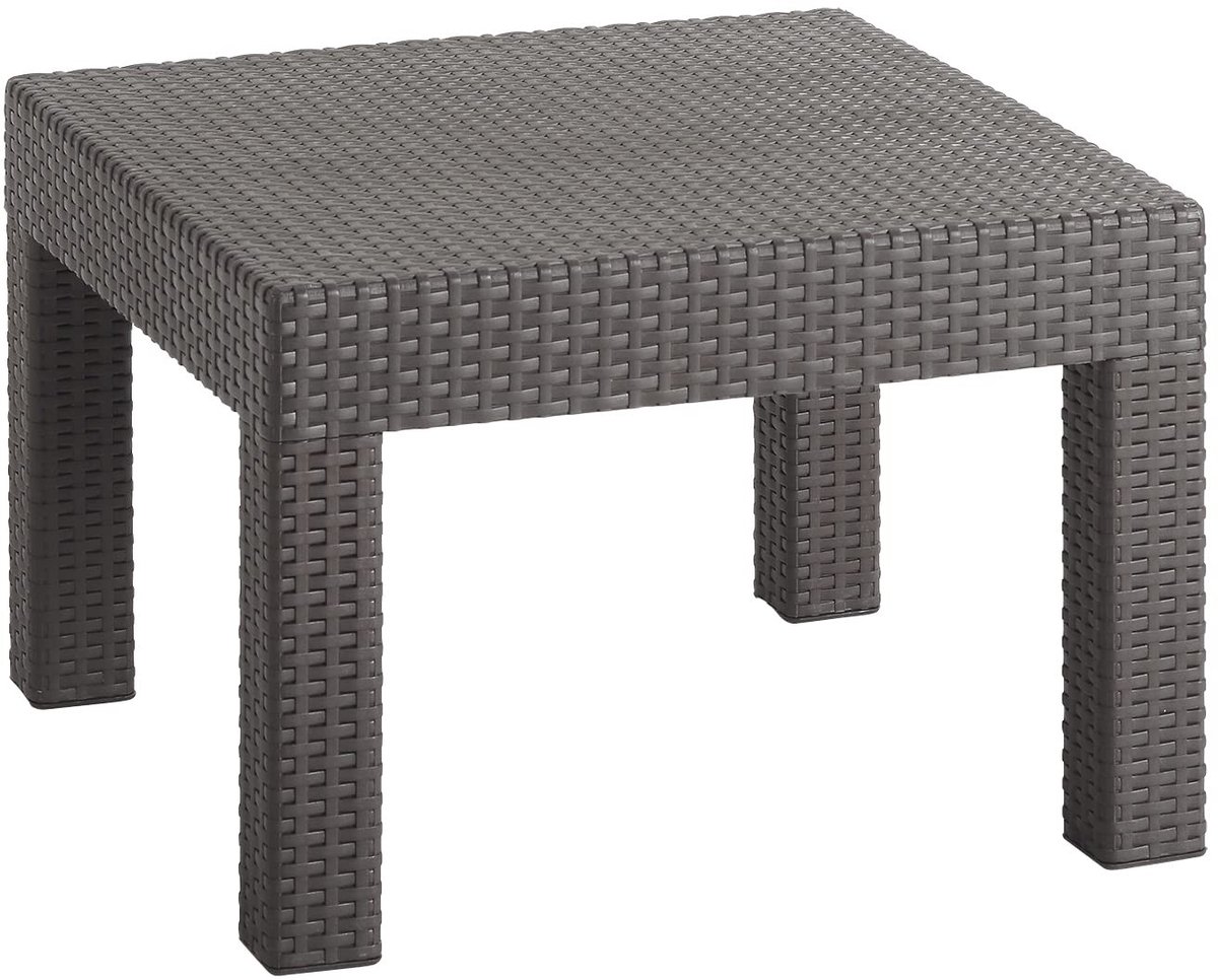 Dailygoods- Salontafel Hars Waterdicht - Bijzettafel Buiten - Tuinmeubel - Eenvoudig Te Monteren - 57,9 cm - UV-bestendig