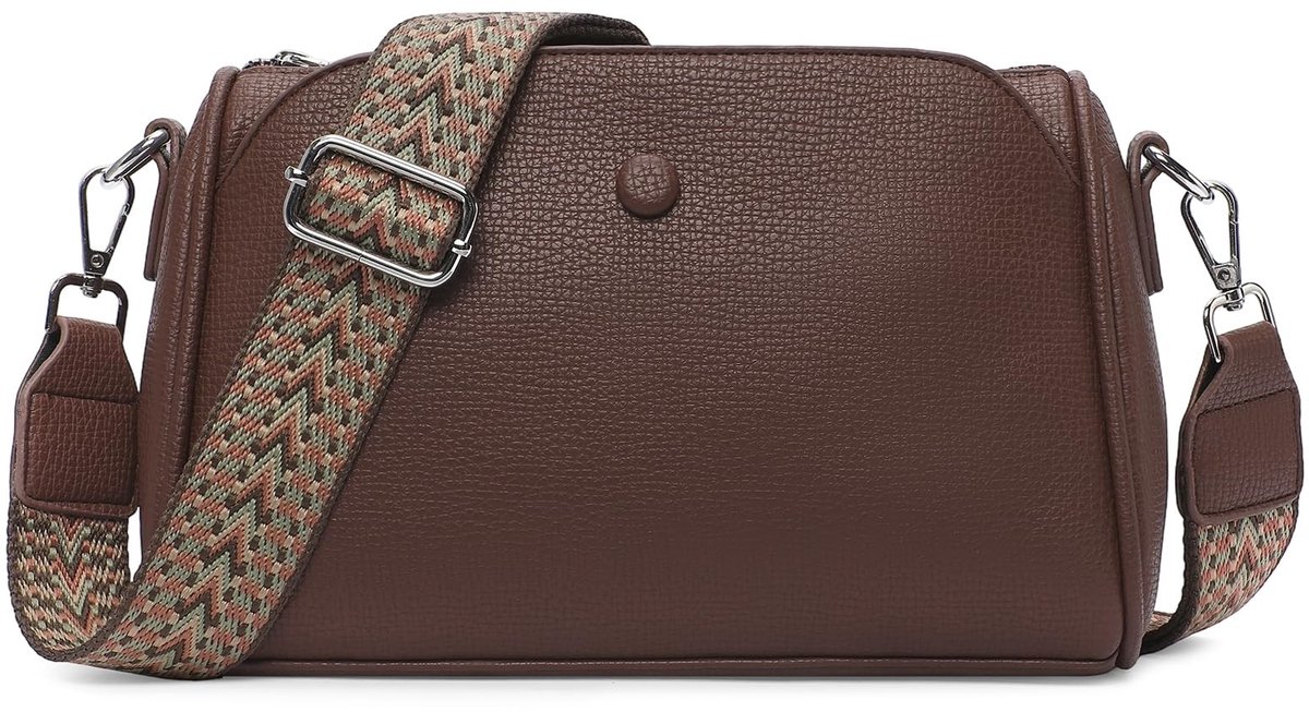 Dailygoods- Schoudertas Dames - Duurzaam Veganistisch Leer - Compact Formaat - Verstelbare/afneembare Schouderriem - Ideaal voor Dagelijks Gebruik - Elegant en Lichtgewicht - Crossbodytas
