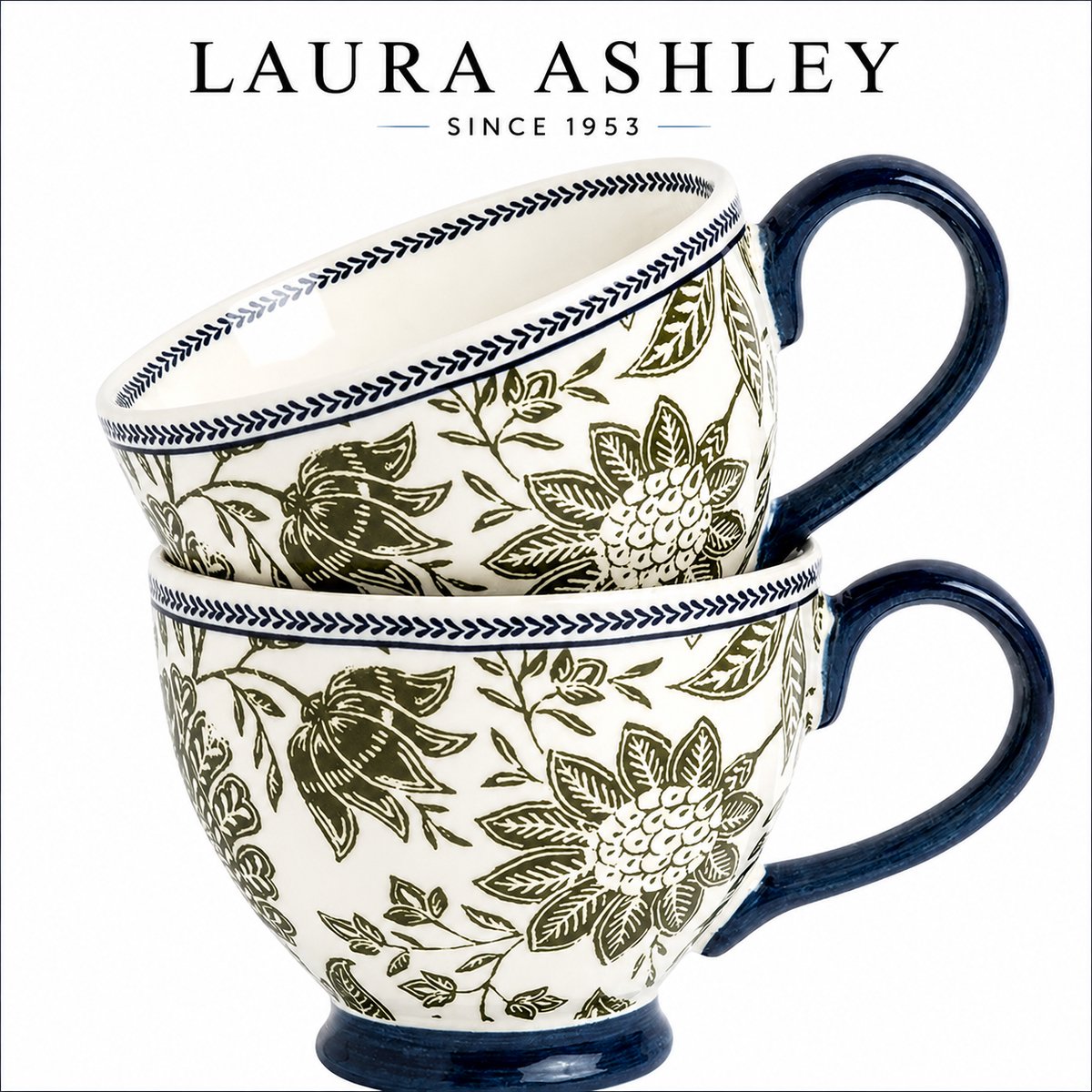 Laura Ashley Hedingham Collectables - Giftset 2 Mokken Hedingham Blue Sage 43 cl.