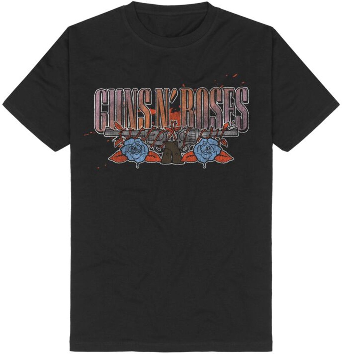 Guns N' Roses Appetite Tour 1988 Pistols Heren T-shirt - zwart - XXL