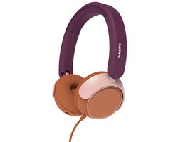 PHILIPS TAK2000MP/00 - Kinderkoptelefoon - On-Ear - Veilig luisteren tot 85 dB - Audio Share - USB-C & 3,5 mm - Opvouwbaar - Paars / Magenta