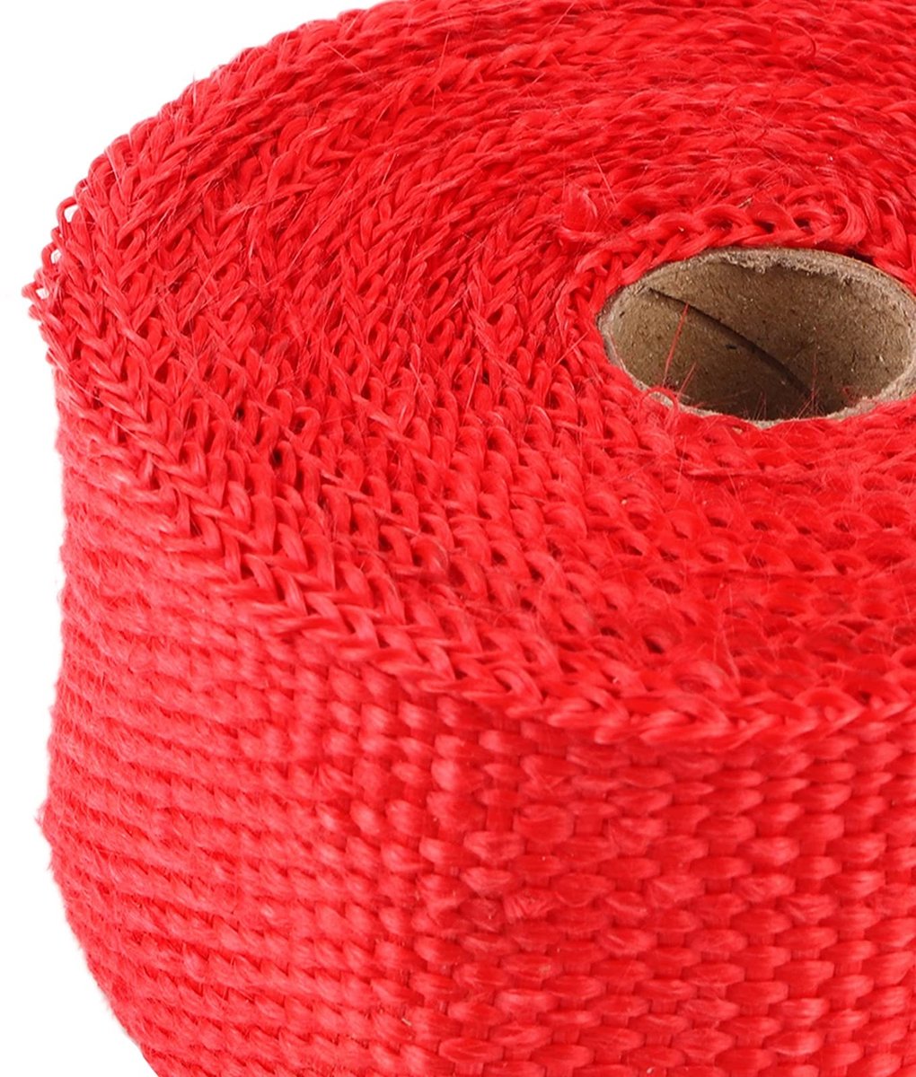 Dailygoods- Isolatietape Hittebestendig - Uitlaatwarmteverpakking - Glasvezel - Hittebehoud - 5000 x 50 mm - Superieure bescherming - Uitlaatverpakking