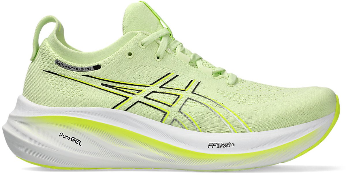 ASICS Gel-Nimbus 26 Hardloopschoenen 39.5 Cool Matcha/ Running Comfort Geel