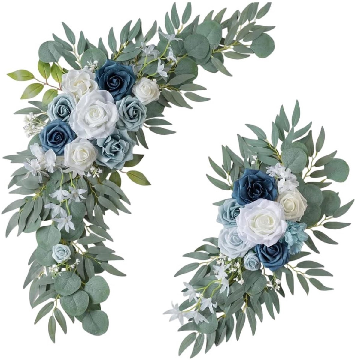 Dailygoods - 2 Stuks Kunstbloemen voor Bruiloft - Decoratie voor Ceremonieboog en Receptie