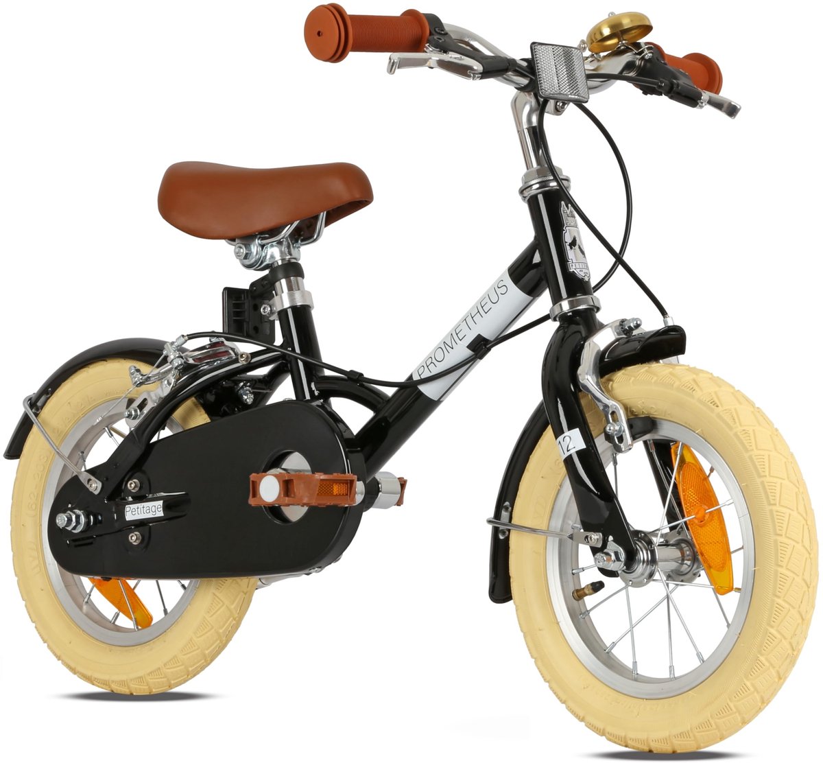 Dailygoods - Retro Kinderfiets 12 Inch met Steunwielen - Voor Meisjes en Jongens vanaf 3 Jaar