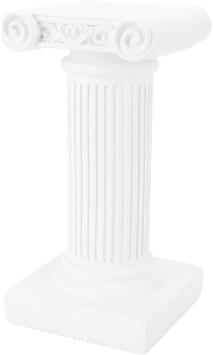 Dailygoods- Kaarsenhouder Mini Romeinse Pilaar - Decoratie voor Huwelijksfeest - Griekse Kolom - Milieuvriendelijk Materiaal - Veilig en Geurloos - Prachtige Decoratie