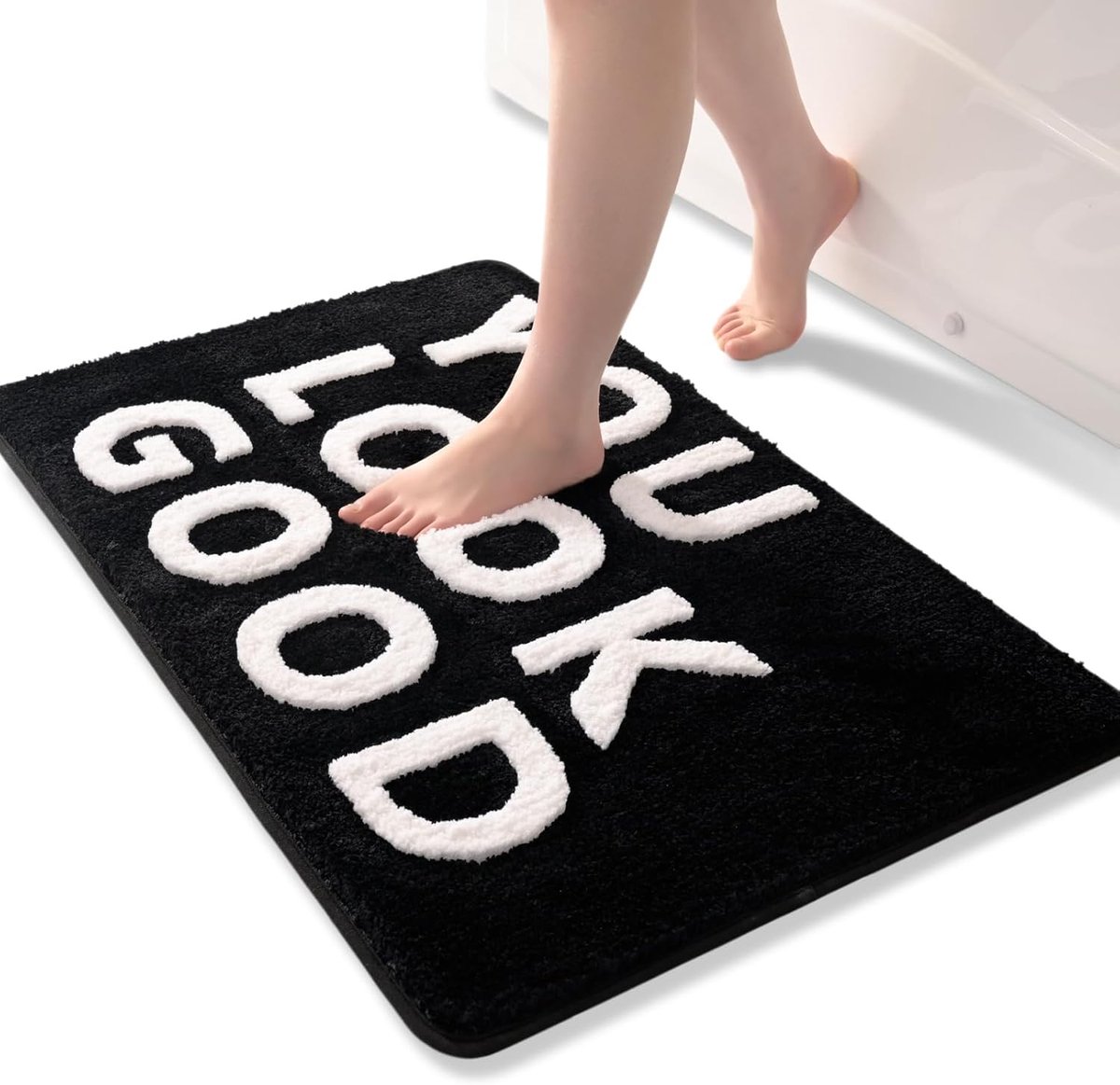 Badmat 40 x 60 cm - Zacht microvezel - Schattig 3D ontwerp - Absorberend en antislip - SnelShoppen