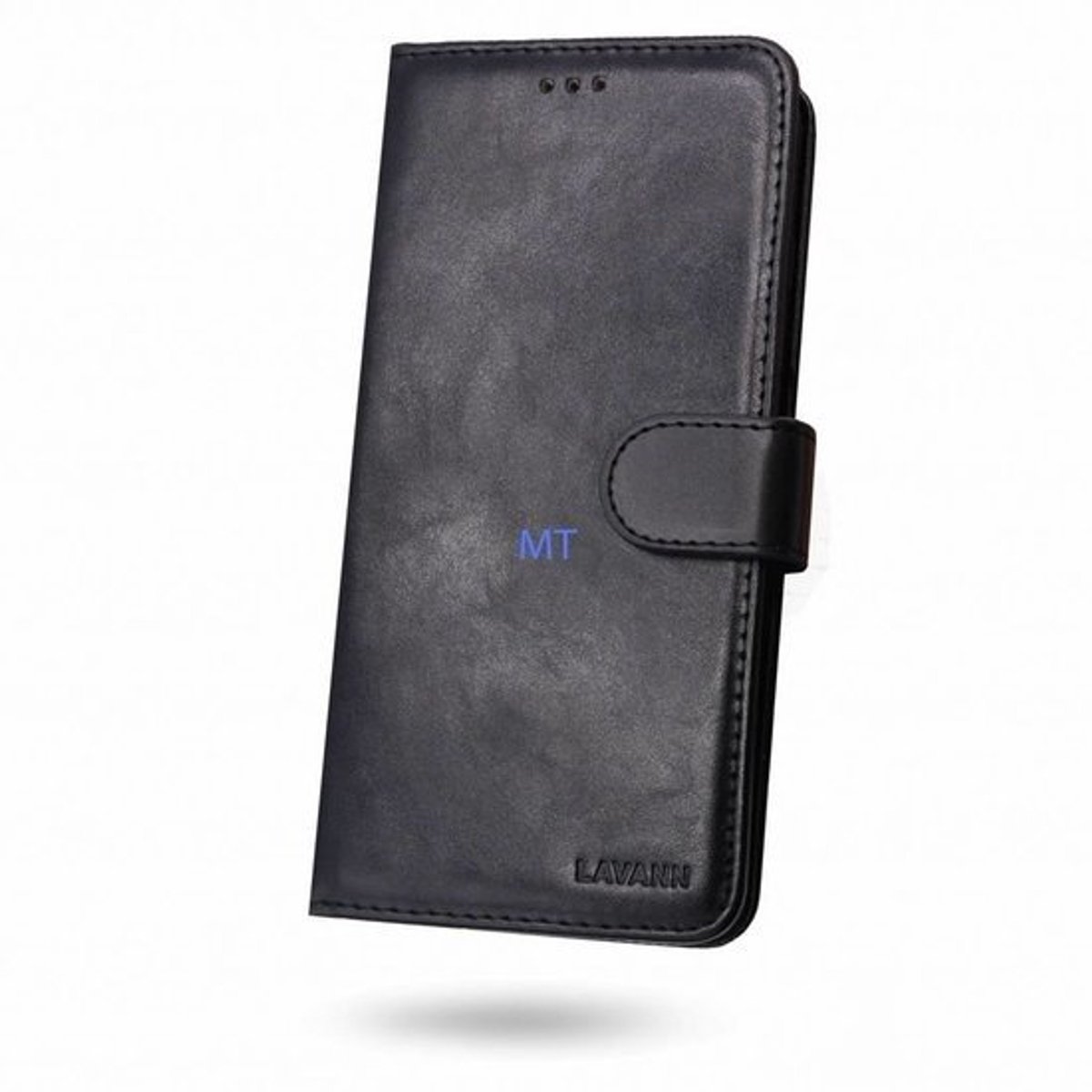 Lavann Protection Leather Bookcase geschikt voor Galaxy S23 Ultra - Zwart