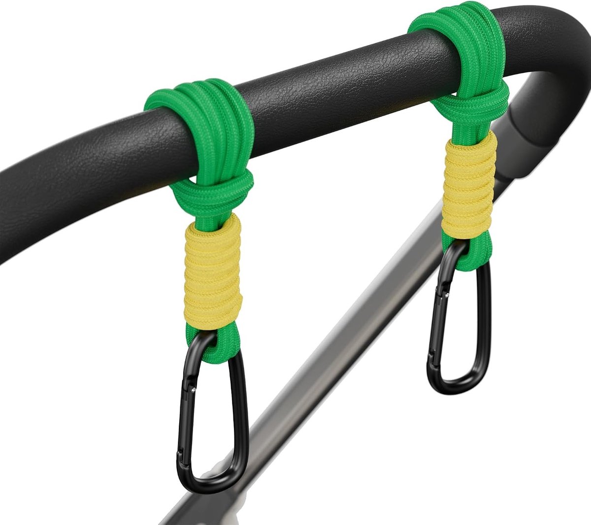 Verstelbare Buggy Clips voor Kinderwagens - Stevige en Duurzame Bevestigingsclips, Groen, 2 Stuks