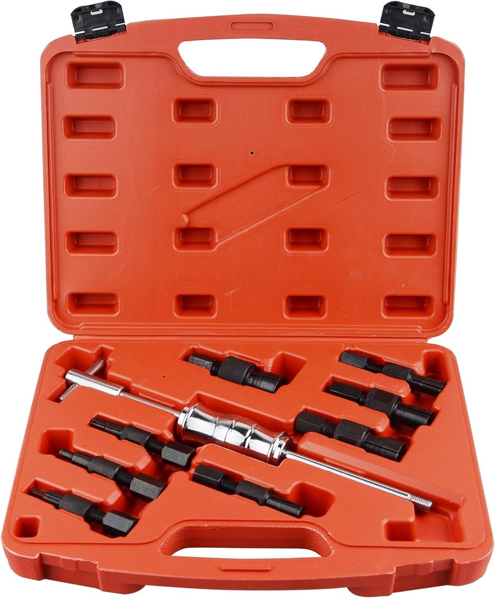 Professionele Binnenlager Trekker Set met Glijhamer voor Blinde Gaten 8-32mm - 9-delig Gereedschap