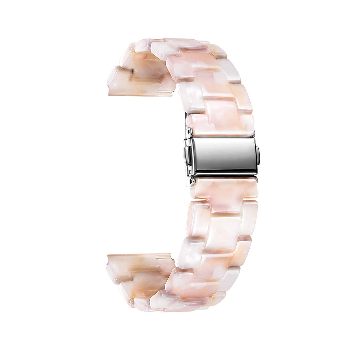 SnelShoppen - BINLUN Horlogebandje van Hars voor Dames en Heren 12mm 14mm 16mm 18mm 20mm 22mm Vervangingsbandje met Snelsluiting in 14 Kleuren voor Sm