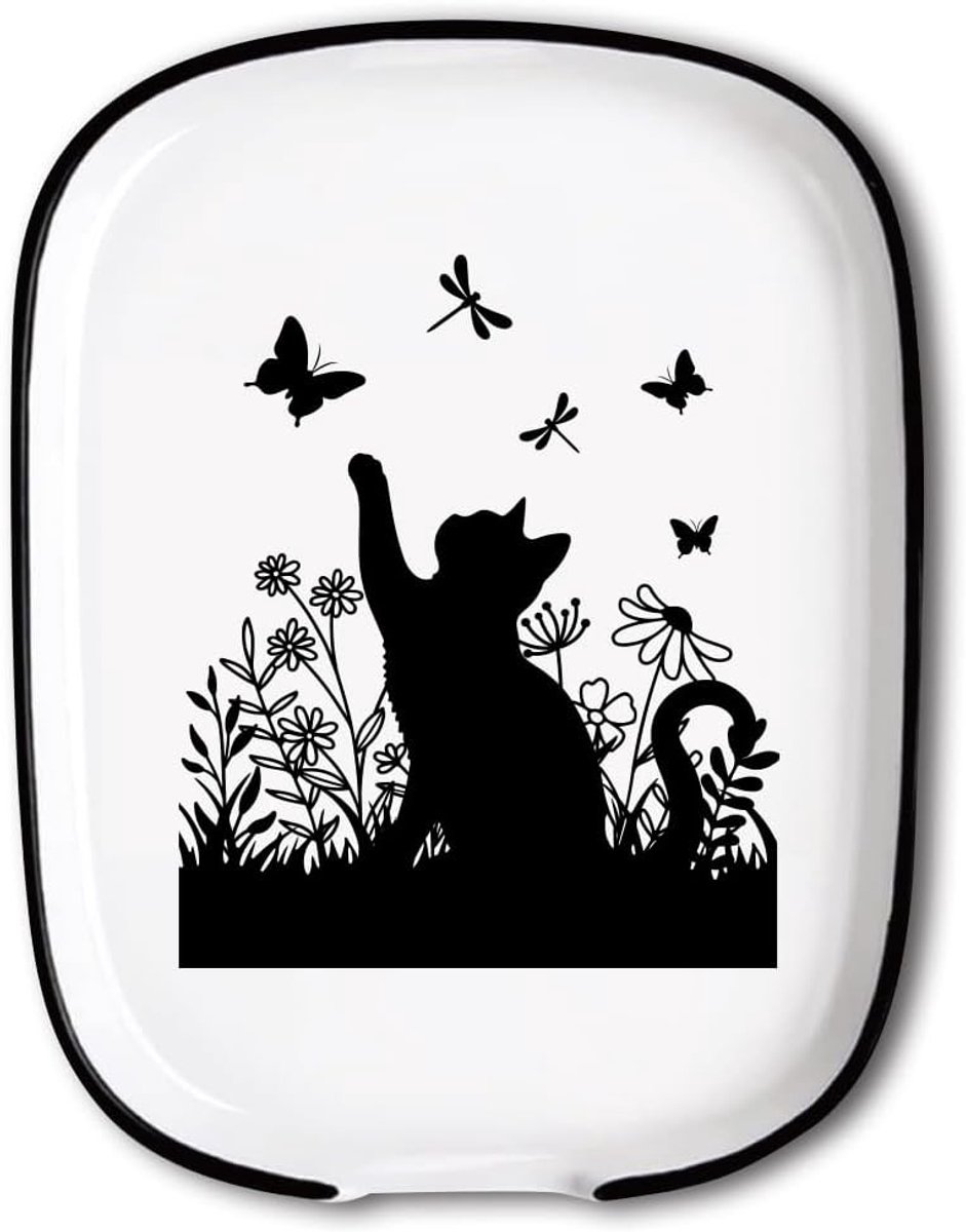 Keramische lepelhouder voor keuken, 15 x 11.5 cm, ideaal voor spatels, tangen en bestek, praktisch en stijlvol keukenaccessoire