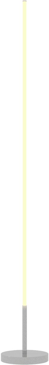 HOMCOM Floor Lamp-Stahl, Aluminium-20L x 20B x 150H cm-Silber