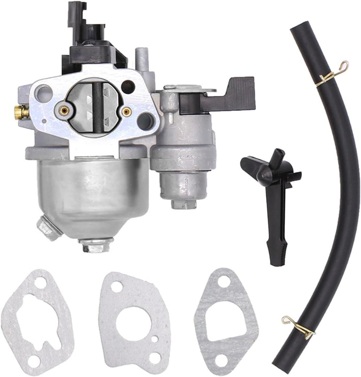 Carburateur Kit met O-ring en Olielijn voor Honda GX160 GX200 Loncin 196cc 212cc - Vervangingsonderdelen voor Waterpomp en Hogedrukreiniger