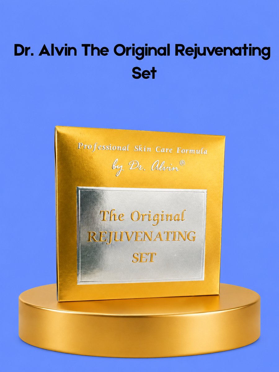 Dr. Alvin The Original Rejuvenating Set – Complete huidverzorgingsset – Hydrateert, verfrist en verjongt de huid, helpt fijne lijntjes te verminderen, egaliseert de huidtint en geeft een stralende, gladdere en gezonde teint
