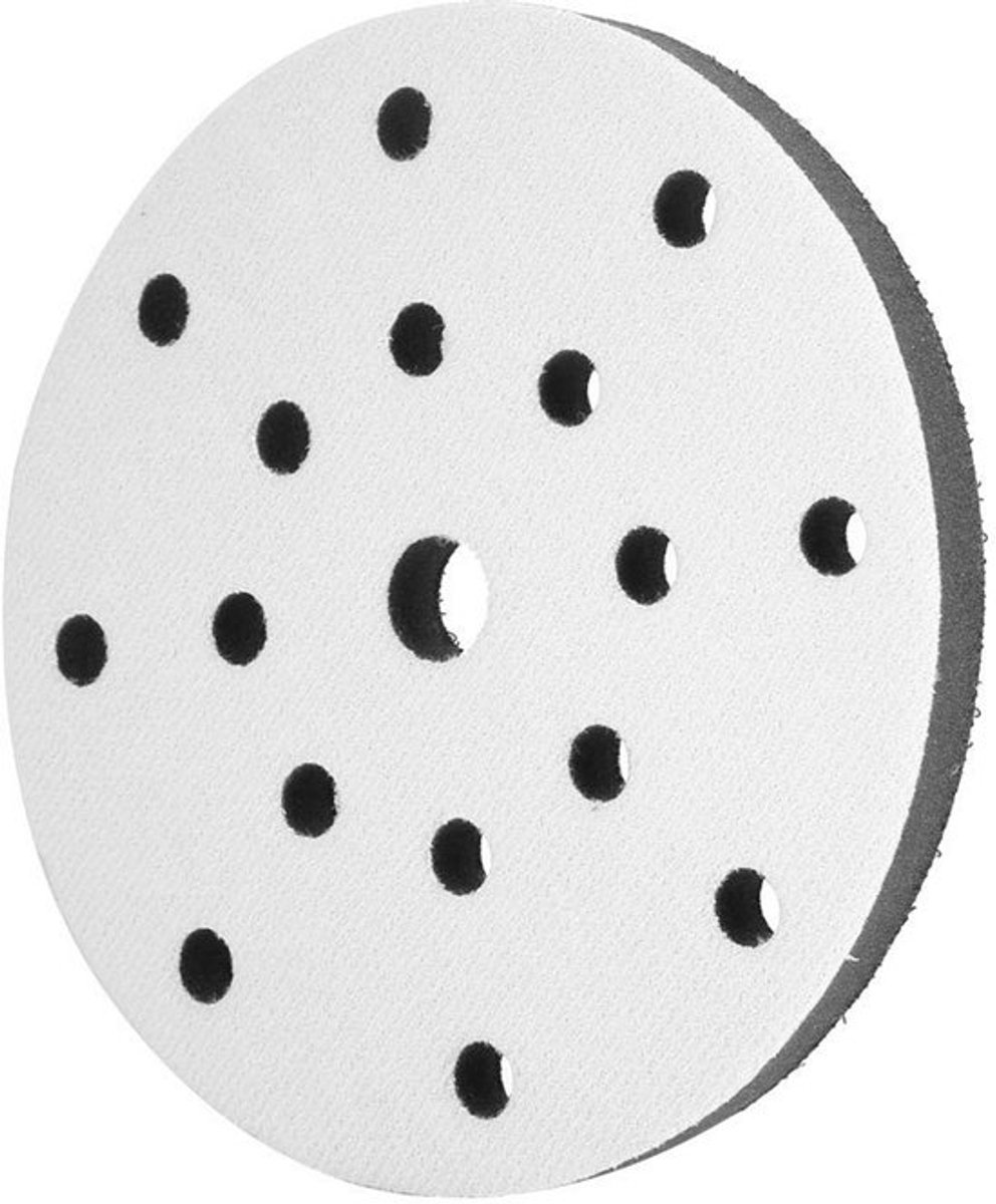 Schuurpad Zacht - Diameter 150 mm - 17 Gaten - Bufferspons - Pneumatische/Electric Polijstmachines - Schade Vermindering - Polijstpad