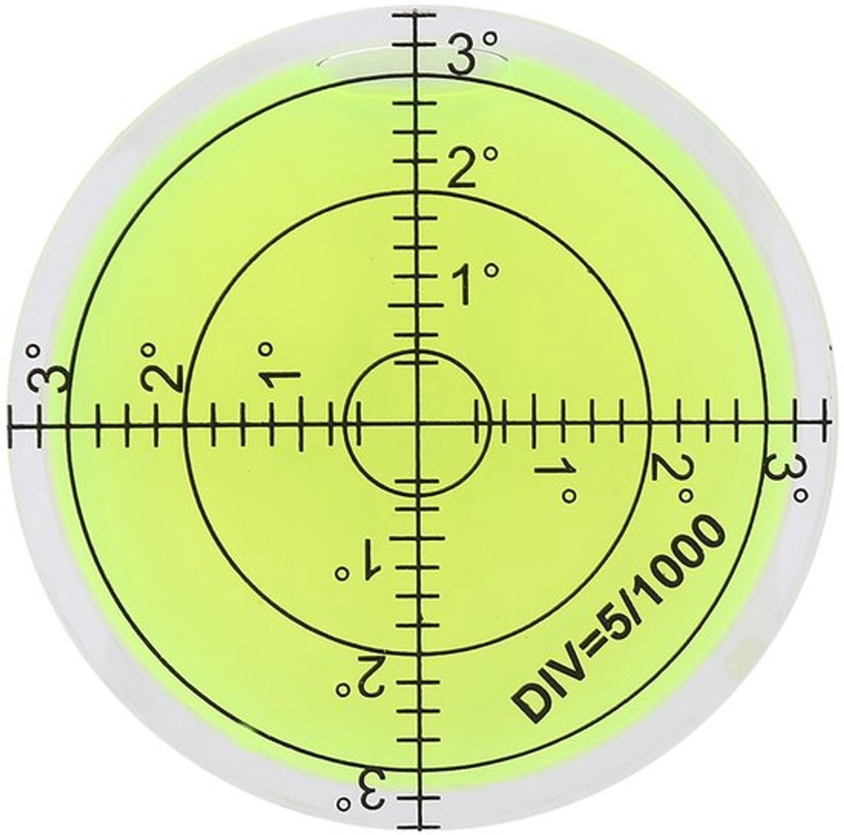 Meetinstrument Zeer Nauwkeurig - Horizontale Libel - Weegschaal - Camera Platform - ABS Kunststof - 60mm Diameter - Waterpas