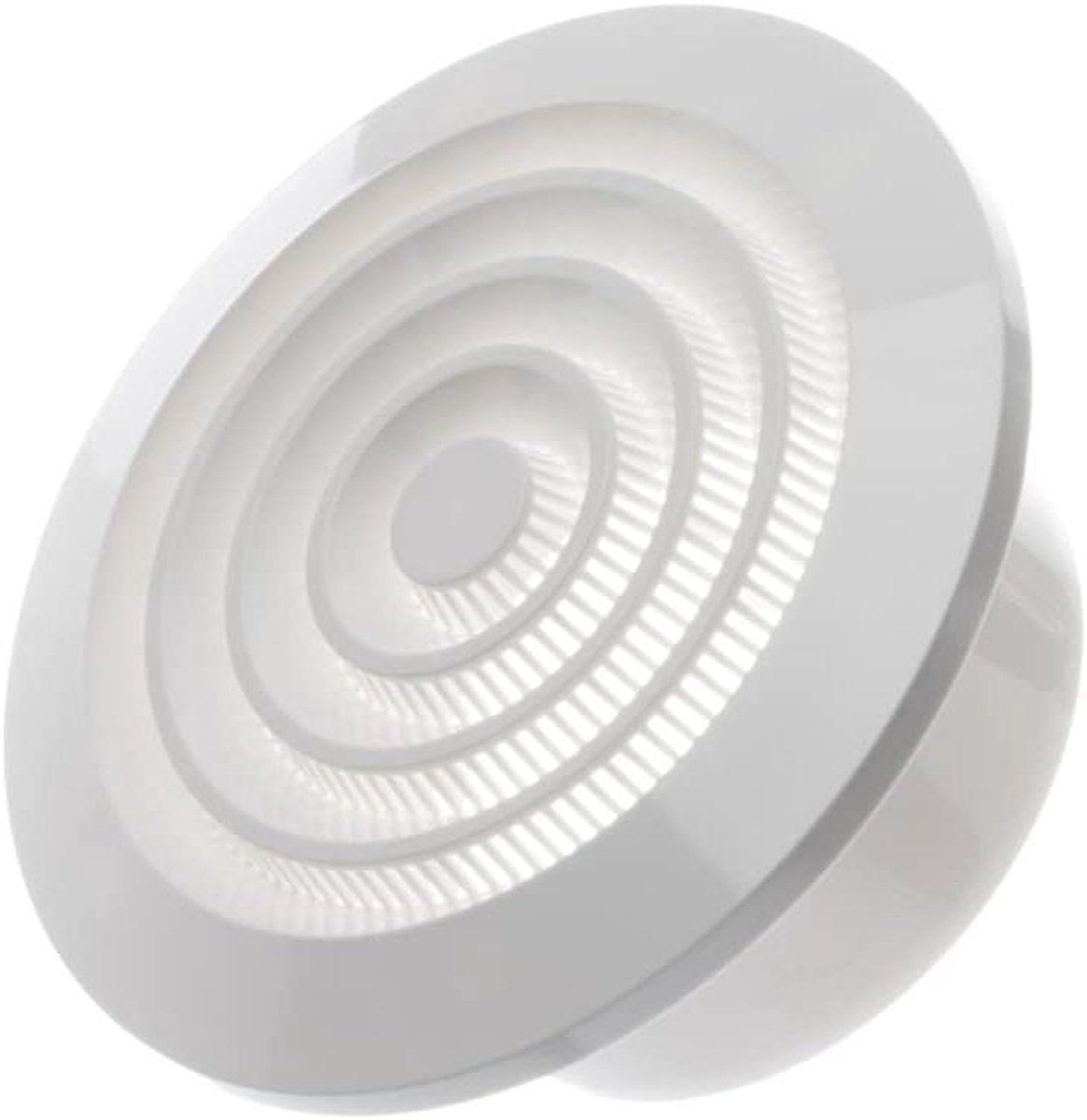 Ventilatierooster Rond - Afzuigrooster - Luchtcirculatie Verbeteren - Met Insectenbescherming - Ø 100mm - Wit