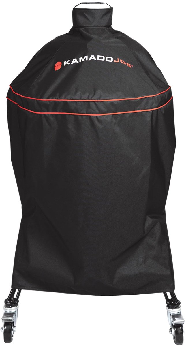 SnelShoppen - Houtskool Grill Cover 18 inch - Zwarte Kamado Grillbescherming voor Tuin, Camping, BBQ, Weerbestendige Bescherming, Duurzaam Materiaal