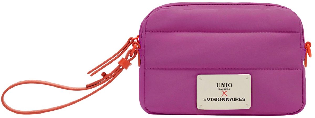 Unio Hamburg x Les Visionnaires schoudertas Puffy Unio Paris Fuxia roze