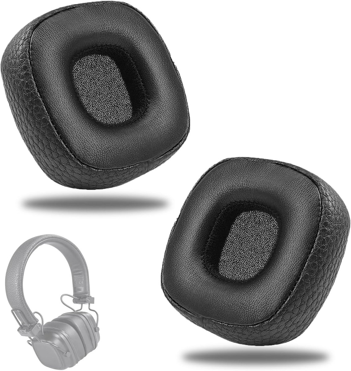 Vervangende Oorkussens van Visco Foam 80 mm voor Geluiddemping en Comfort bij Bluetooth Hoofdtelefoons