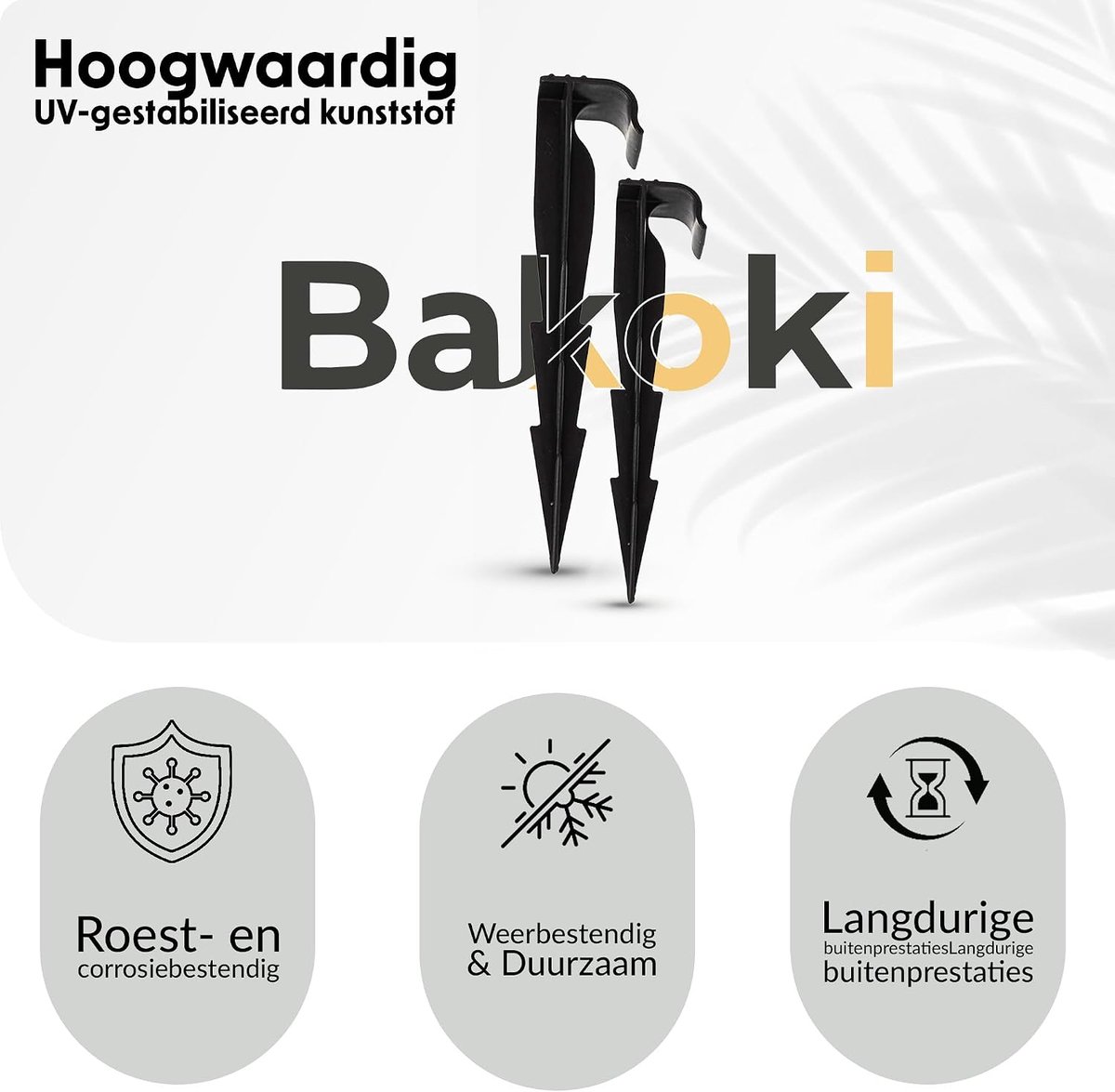 SnelShoppen - 100 Grondankers voor Druppelirrigatie, Slanghouder 16-20 mm, Onbreekbaar UV-bestendig, Buishouder voor Micro-irrigatie, Tuinslanghouder,