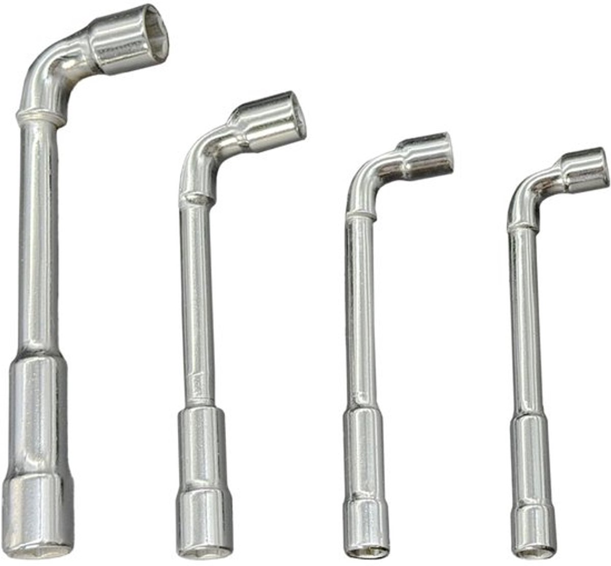 Pijpsleutelset 4-delig - L-vormige Sleutels 7/8/10/13 mm - Chroom Vanadium Staal - Ergonomisch Ontwerp - Voor Diverse Toepassingen - Steeksleutel