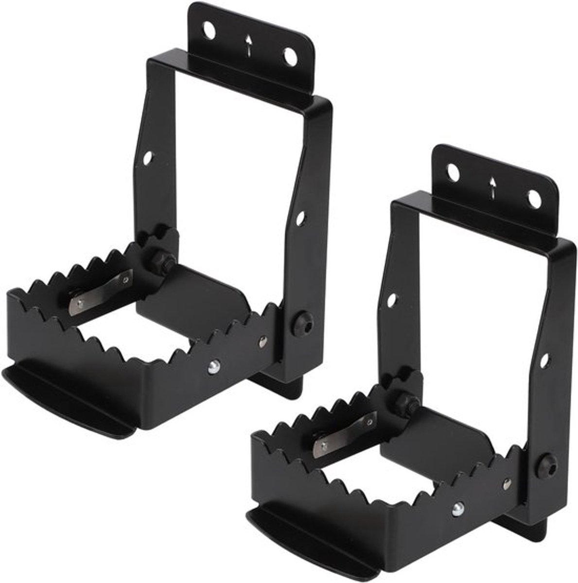 Opvouwbare Achterpassagiersvoetsteunen van Metaal voor ATV's met Installatieaccessoires en Comfortabele Steun