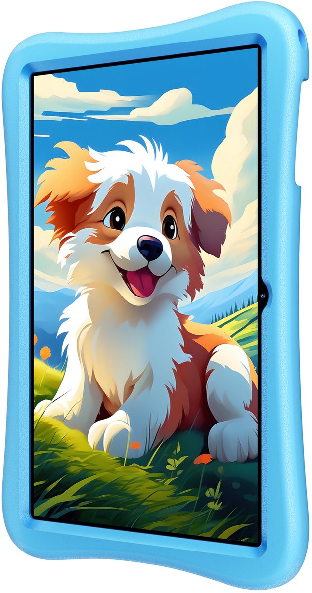 SnelShoppen - Oukitel OT6 Tablet voor Kinderen, 16 GB RAM + 64 GB ROM, Android 13, 10 Inch HD Scherm, 8000 mAh Batterij, Kinderbeveiliging, Bluetooth