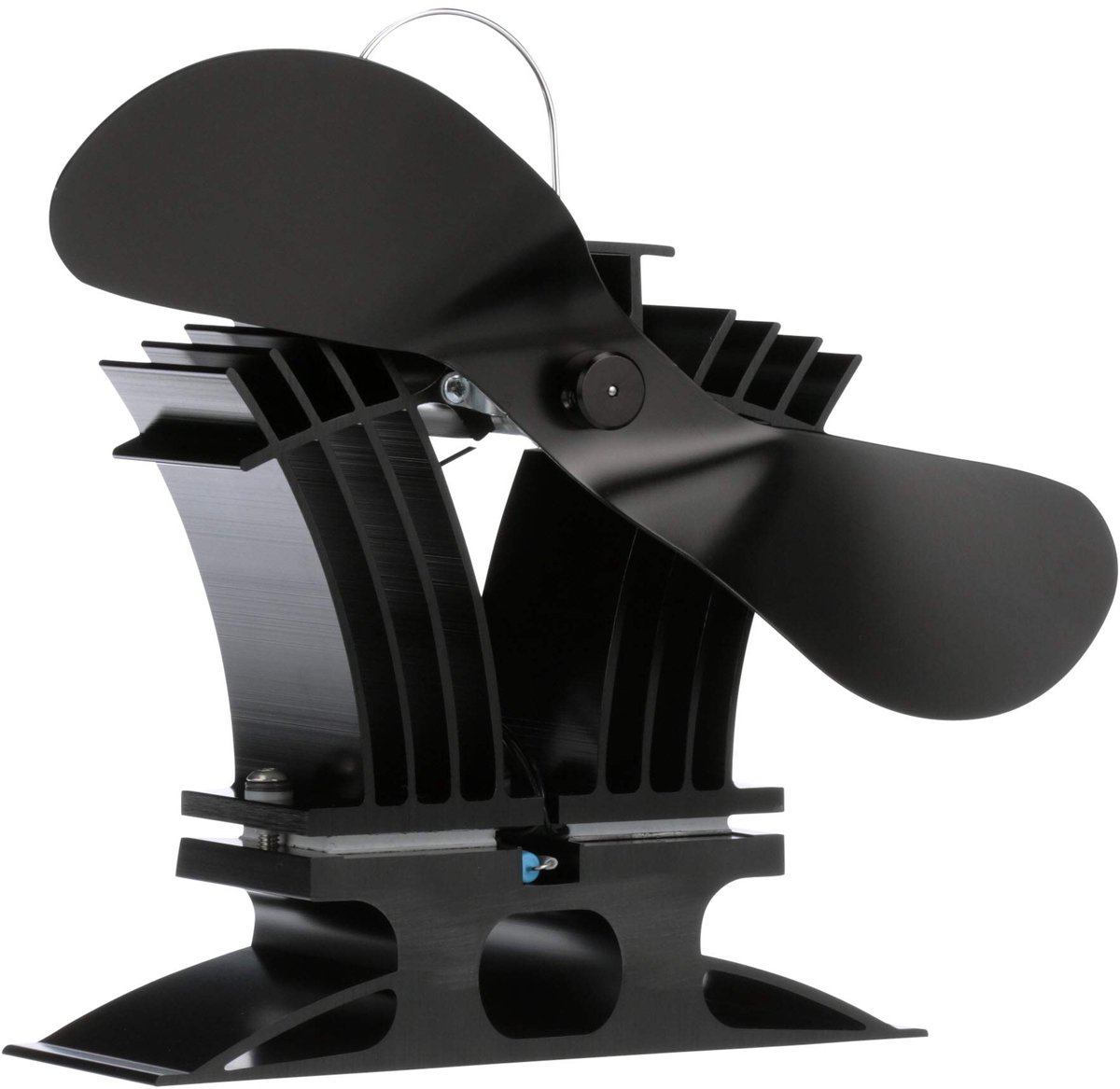 SnelShoppen - Ecofan 806EUXBX Houtkachel Ventilator, Zwart, Meertalig, Heat Powered, Energiezuinig, Stil, Ideaal voor Houtkachels, Verwarming, Huishou