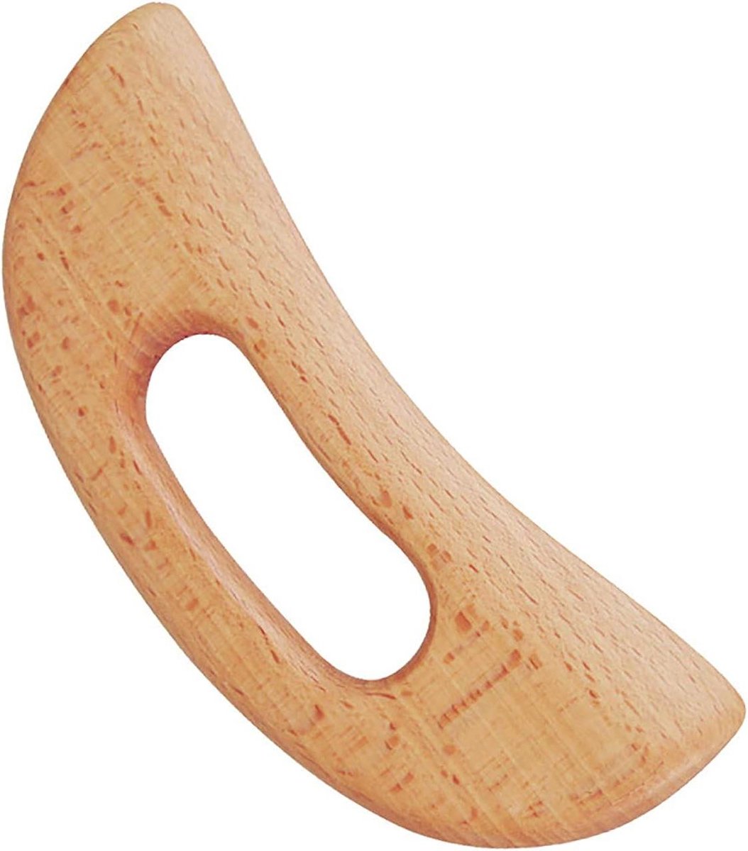 Lymfatische Drainage Massager - Houten Schraper - Spiervermoeidheid Verlichten - Multifunctionele Randen - 20 x 8 x 1 cm - Houtkleur