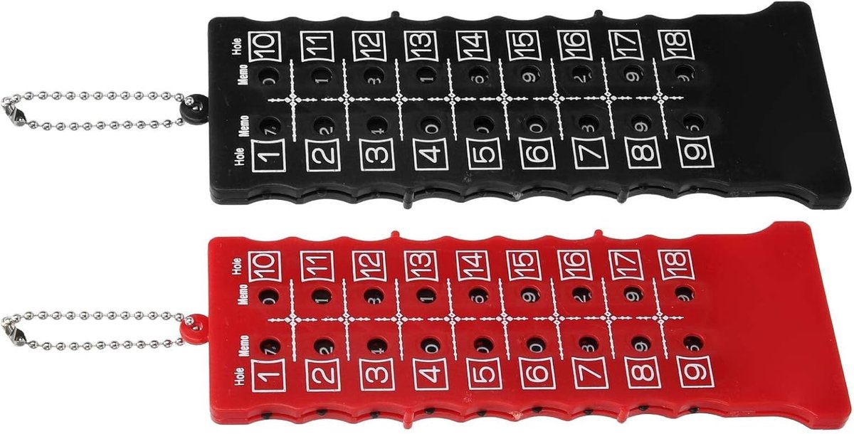 2-delige Golf Scorebord voor 18-holes, Handige Score Teller en Accessoires voor Golfspelers en Duikers