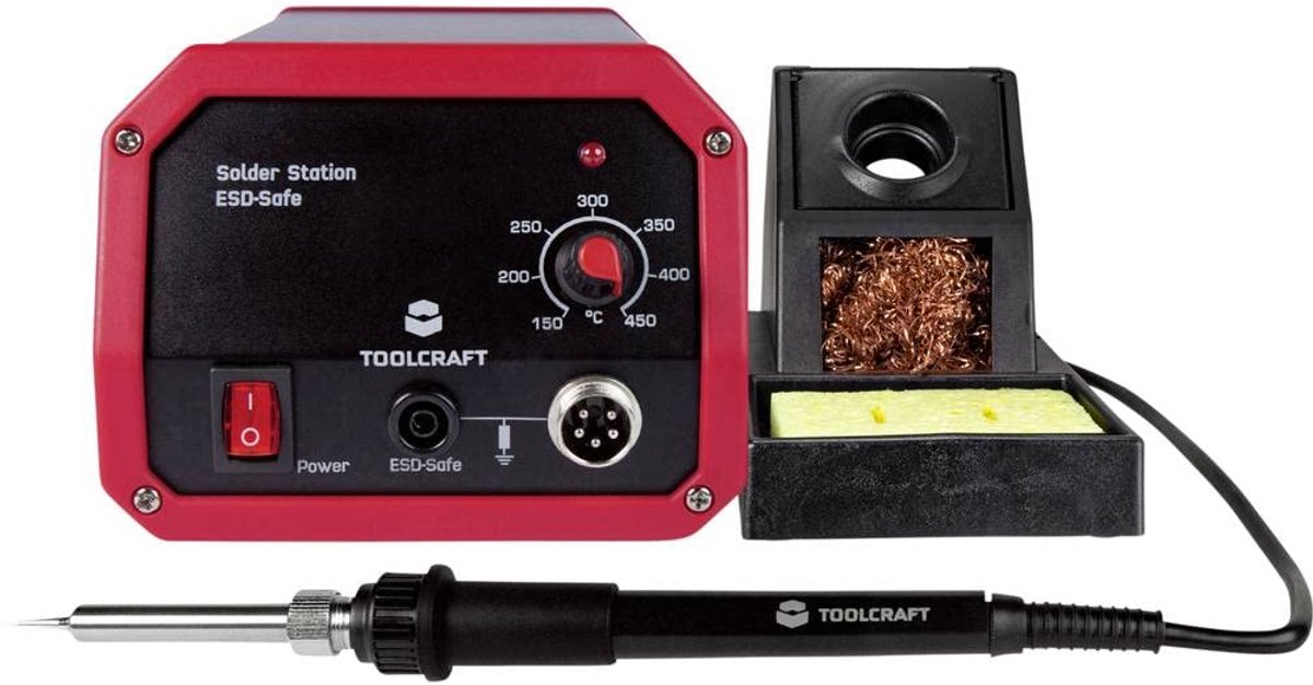 SnelShoppen - Soldeerstation 50W Analoge Soldeerbout 150-450°C met Soldeerpunt voor Hobby, Elektronica, Reparaties en Klussen