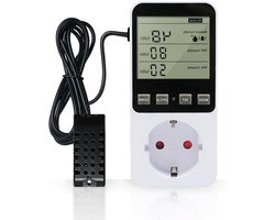 Thermostaat temperatuurregelaar stopcontact 230V voor verwarming koelkast kas reptielen terrarium