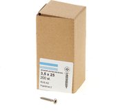 Hoenderdaal Vis pour aggloméré en acier inoxydable tête fraisée plate PZ2 filetage complet 3,5X25 (par 200 pièces)