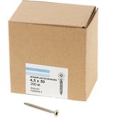 Hoenderdaal Vis pour aggloméré en acier inoxydable tête fraisée PZ2 filetage complet 4.5X50 (par 200 pièces)
