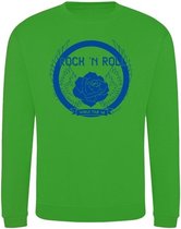 Sweater Rock And Roll blue - Happy green (L)