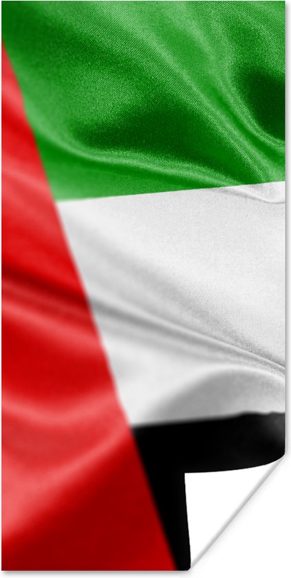 Poster De vlag van de Verenigde Arabische Emiraten - 20x40 cm