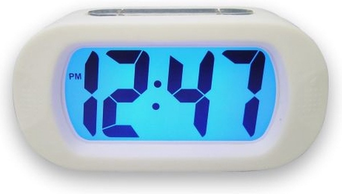 rukken Zonnig Met name Balance Time LCD - Wekker - Rubber - Wit | bol.com