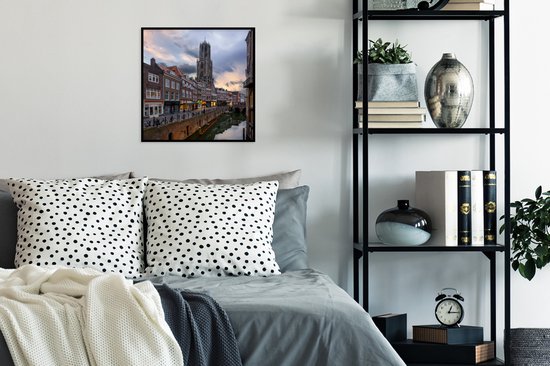 Affiche avec cadre Water - Utrecht - Air - 40x40 cm