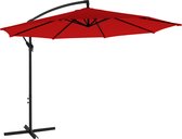 Parasol vrijdragende parasol Ø 300 cm rood